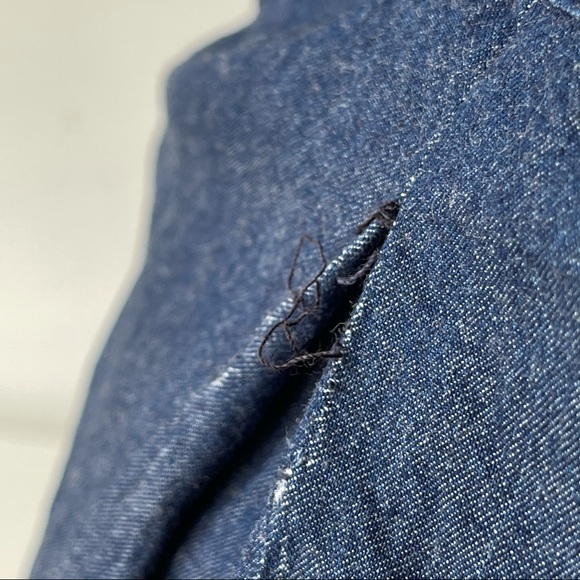 Denim strapless wide leg jumpsuit romper - Picture 8 of 13